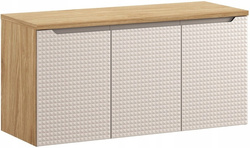 Zestaw meblowy 120cm z blatem, Meble łazienkowe LUXOR Dąb Olejowany / Beż
