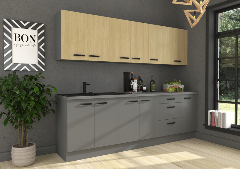 Szafka kuchenna SCANDI 60 DK-215 2F JODEŁKA SCANDI/ANTRACYT