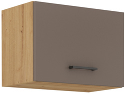Szafka kuchenna górna, wisząca nad okap 50 GU-36 1F TRUFFLE GREY, DĄB ARTISAN, Meble Kuchenne BOLONIA