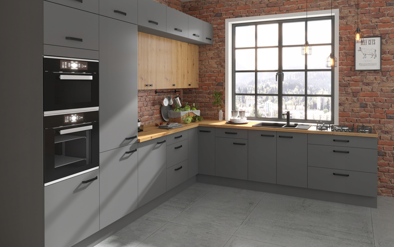 Szafka kuchenna dolna AVA 60 D 1F BB DĄB ARTISAN/ANTRACYT