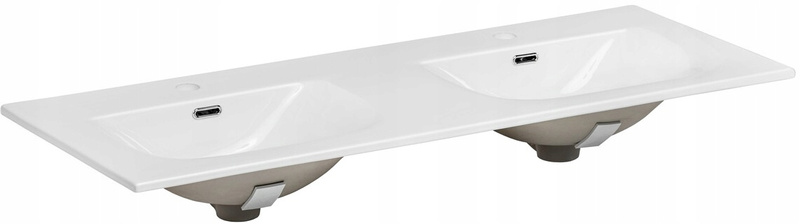 Zestaw meblowy 120cm z umywalką, Meble łazienkowe OCEAN Beż / Dąb Olejowany