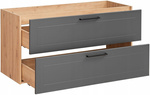 Szafka łazienkowa 120cm szuflady Meble łazienkowe MADERA Grafit/Dąb Artisan
