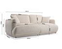 Kanapa, Sofa CHACCO 206 cm, Sofa Modułowa, Wygodna, Do Salonu