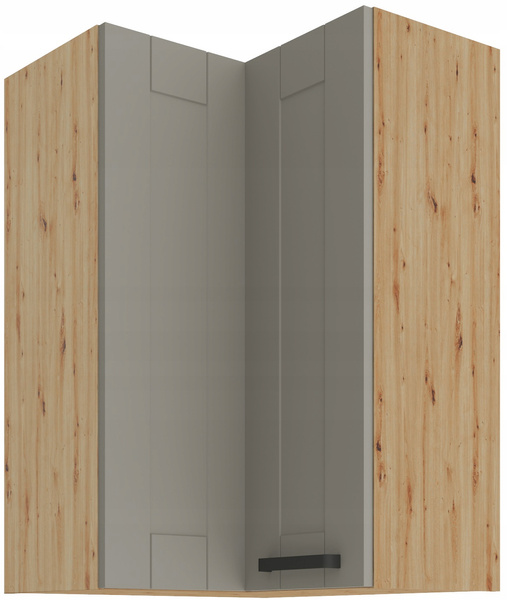 Szafka kuchenna górna LUNA 60x60 GN-90 2F (90°) CLAY GREY / DĄB ARTISAN