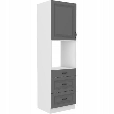 Szafka kuchenna STILO 60 DPS-210 3S 1F DUSTGREY/BIAŁY MAT
