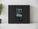 Witryna VERA HIGHBOARD 120 Czarny Grafit