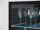 Witryna VERA HIGHBOARD 120 Matera / Biały Połysk