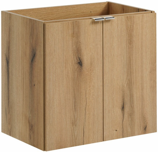Zestaw meblowy 60cm z blatem, Meble łazienkowe NOVA Dąb Coast Evoke / Biały