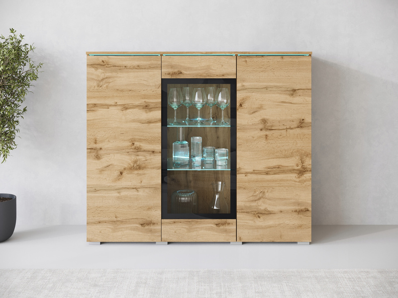 Witryna VERA HIGHBOARD 120 Dąb Wotan