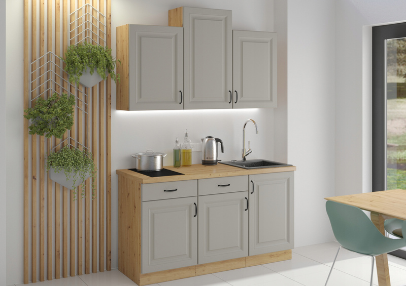 Szafka kuchenna górna STILO 60x60 GN-72 (45°) 1F CLAYGREY/DĄB ARTISAN