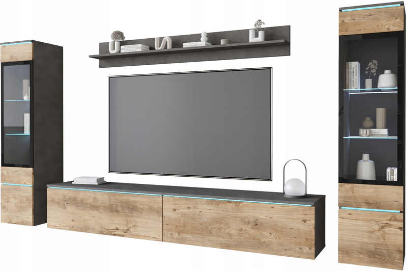 Meblościanka VERA II Zestaw mebli Matera / Kastanien Breslaw