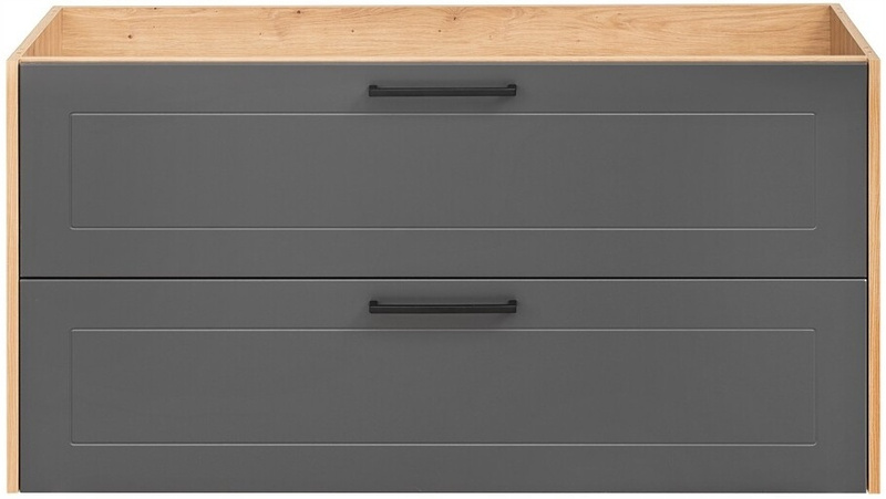 Szafka łazienkowa 120cm szuflady Meble łazienkowe MADERA Grafit/Dąb Artisan