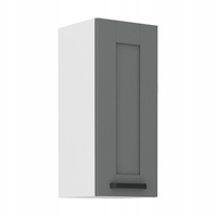 Szafka kuchenna górna LUNA 30 G-72 1F DUST GREY / BIAŁY MAT