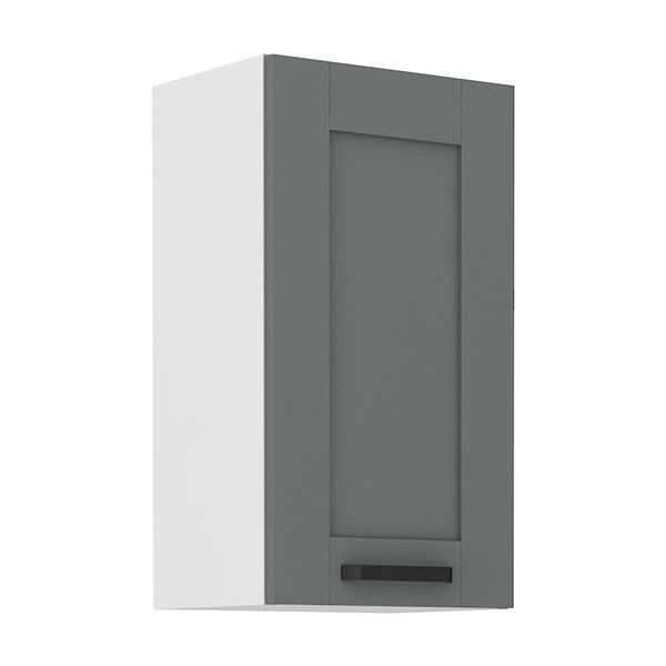 Meble kuchenne zestaw LUNA DUST GREY / BIAŁY kuchnia szafki 150cm