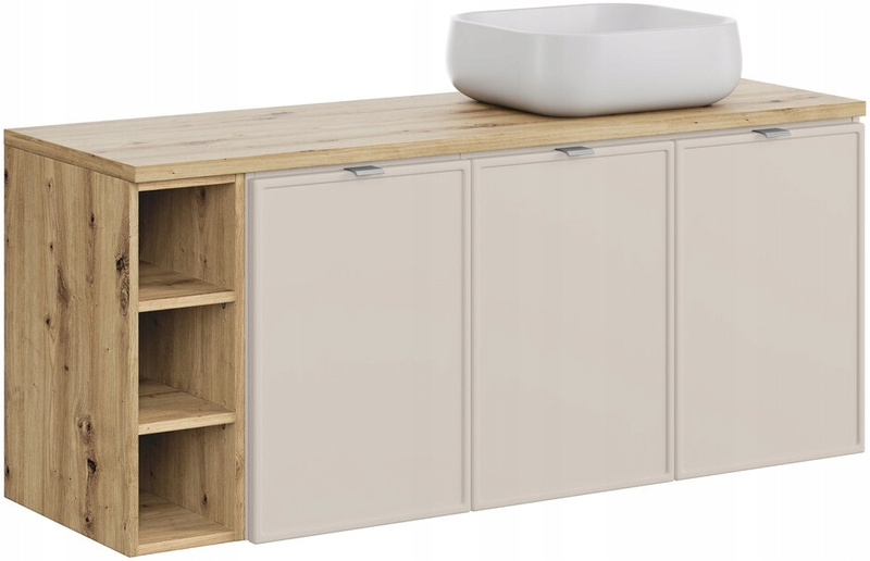 Blat łazienkowy 140cm, Meble łazienkowe DĄB ARTISAN