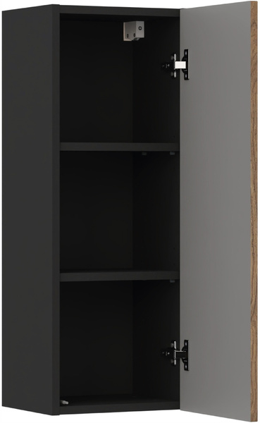 Zestaw mebli 80cm blat, słupek, Meble łazienkowe TALIA Dąb Casella/Czarny