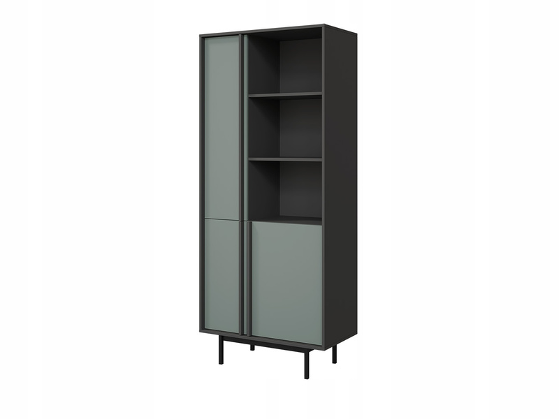 Meble ALSY, Zestaw nr 3, Meble do Salonu ALSY ANTRACYT / ALOES