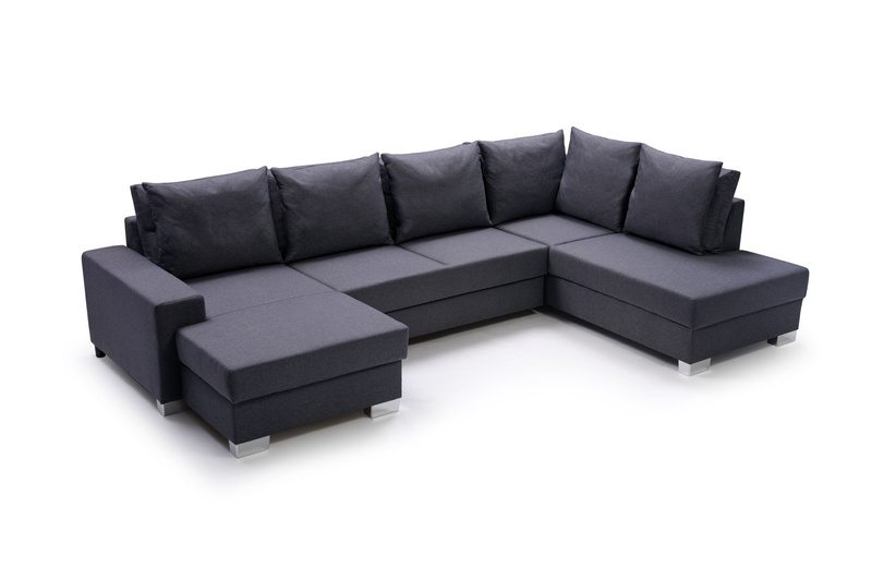 Duży Narożnik z funkcją spania OXI 320 cm, Rogówka, Rozkładany, W kształcie U