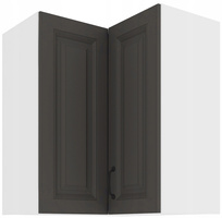 Szafa kuchenna górna narożna STILO 60x60 GN-72 (90°) 2F GRAFIT/BIAŁY MAT