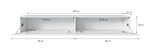 Szafka RTV Lowboard D 180cm BIAŁY / JODEŁKA MDF