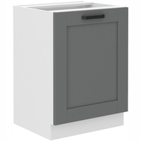 Szafka kuchenna dolna LUNA 60 D 1F BB DUST GREY / BIAŁY MAT