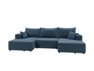 Narożnik z Funkcją Spania SOFT U 333 cm, Rozkładany, Pojemnik, Rogówka