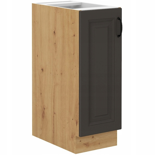 Szafka kuchenna dolna STILO 30 D CARGO BB GRAFIT MAT/DĄB ARTISAN