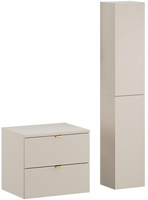 Zestaw meblowy 60cm z blatem i słupkiem, Meble łazienkowe DALIA Kaszmir