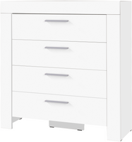 Komoda CEZAR 9, Komoda 100cm, Szuflady, Biała