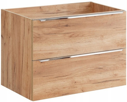 Szafka łazienkowa pod umywalkę 80cm, Meble łazienkowe CAPRI Dąb Craft Złoty