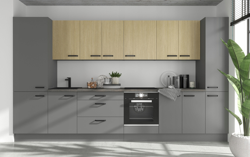 Szafka kuchenna NESSA 60 DPM-215 2F ANTRACYT