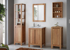 Szafka pod umywalkę 60cm, Meble łazienkowe CLASSIC 820 Dąb Romański