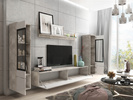 Meblościanka Zestaw mebli VERA II salon Beton / Biały Połysk