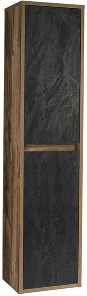 Słupek, szafka wysoka 40cm, Meble łazienkowe HAMPTON Dąb Huton/Ciemny Beton