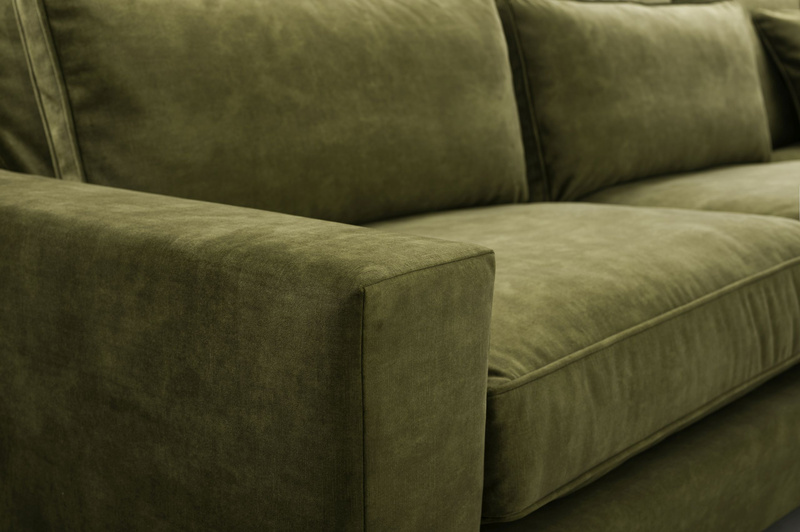 Duży Narożnik do salonu CORBLACK 314 cm, Rogówka