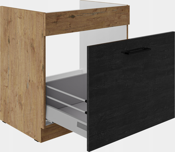 Szafka kuchenna dolna VIGO 80 ZL 1S BB DARK WOOD / DĄB LANCELOT