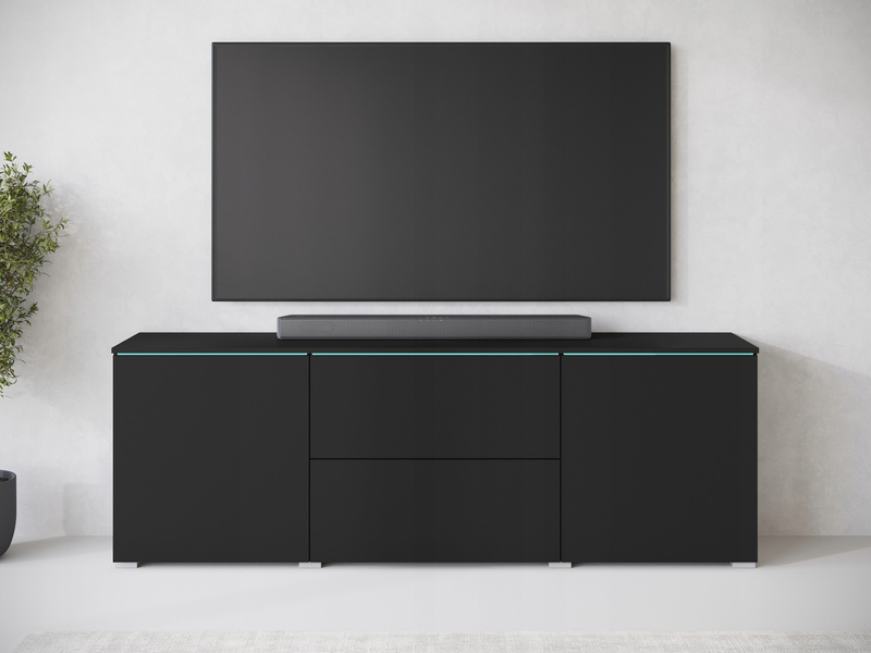 Szafka RTV VERA 181 Czarny Grafit
