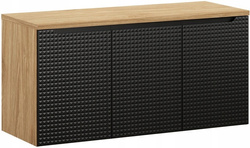 Zestaw meblowy 120cm z blatem Meble łazienkowe LUXOR Dąb Olejowany / Czarny