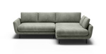 Narożnik z funkcją spania GLOSSY 226 cm, Automat, Pojemnik, Sprężyny
