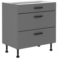 Szafka kuchenna dolna NESSA 80 D 3S BB ANTRACYT