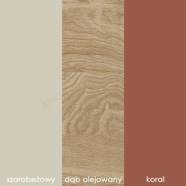 Szafa Dwudrzwiowa YUKI 90cm z szufladami 2, Meble Młodzieżowe Eukaliptus