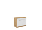 Szafka Słupek Kuchenny MARIA 50 cm, Komin, Biały/Dąb Artisan, Meble kuchenne MARIA