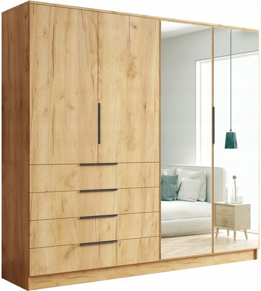 Szafa uchylna BOGOTA 200 lustro Dąb Craft Złoty