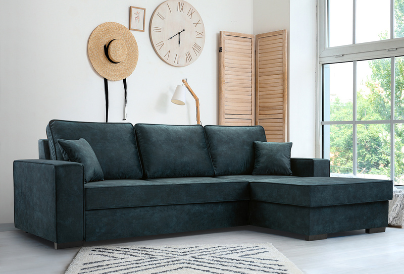 Narożnik z funkcją spania LUPI 265 cm, Rozkładany, Pojemnik