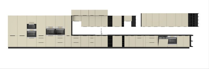 Front do zmywarki ARONA ZM 713 x 596 CASHMERE / CZARNY MAT
