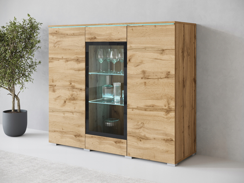 Witryna VERA HIGHBOARD 120 Dąb Wotan