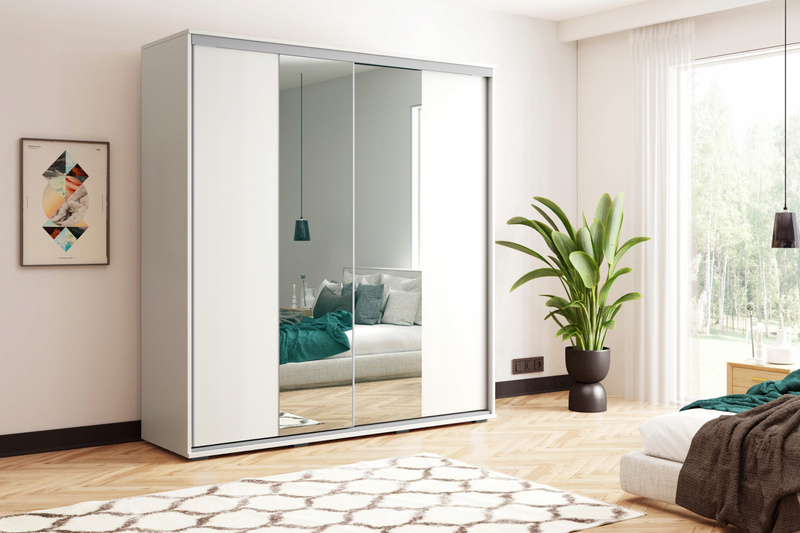 Szafa przesuwna A3 100 / 215 / 62 lustro, różne kolory i rozmiary