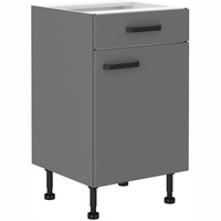 Szafka kuchenna dolna NESSA 50 D 1F 1S BB ANTRACYT