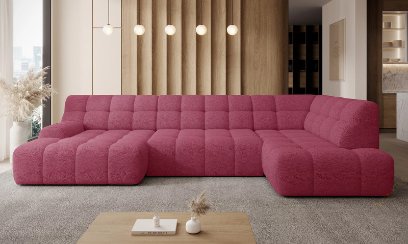 Nowoczesny Narożnik COCOON XL 366 cm, Elektryczny wysuw siedziska