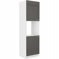 Szafka kuchenna LARA 60 DP-210 2F BIAŁY/GRAFIT POŁYSK